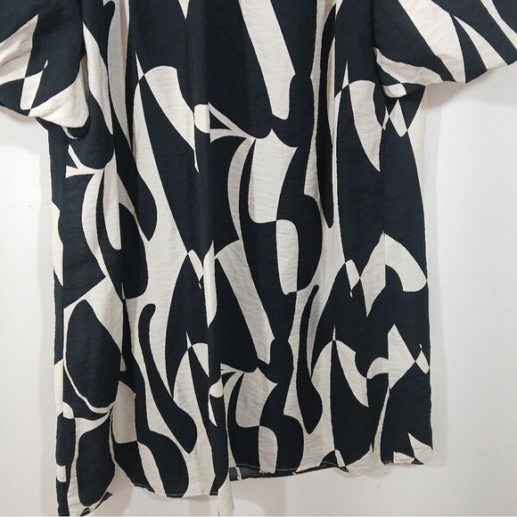 Sara Michelle Semi Sheer Black White Dress Small - Picture 7 of 11